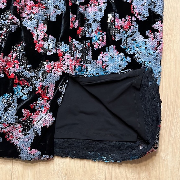 NEW! Dress The Population Sequin Velvet Sheath Dress, SIZE LARGE 0866 - Picture 7 of 7